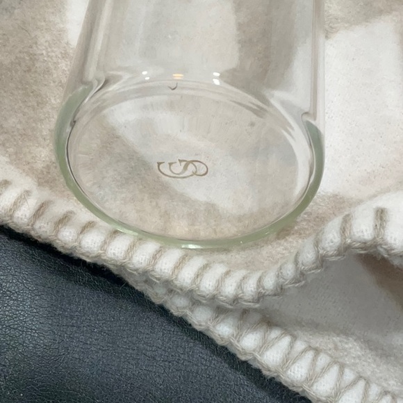 Dior Clear Glass Water Bottle with Silver Cap - Picture 4 of 4